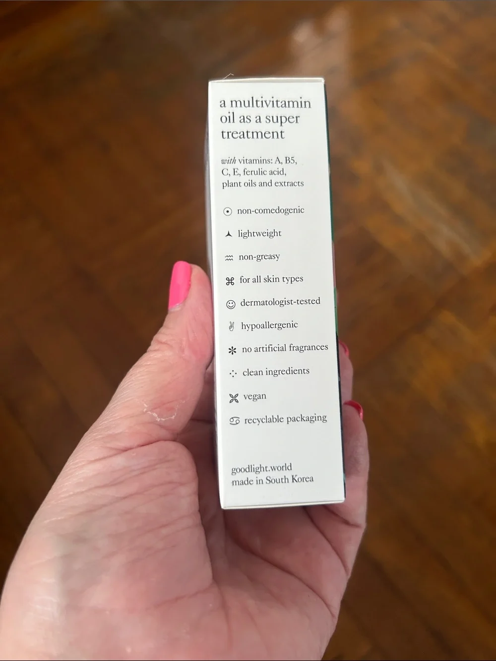 Alphabet Oil - Hydrating Face Oil Serum (Green)
